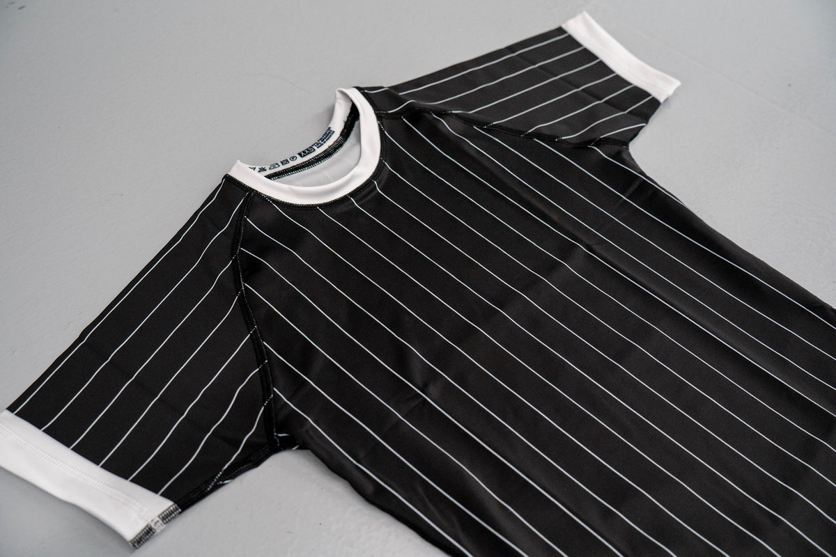 Rash Guard - Black Pin Stripe