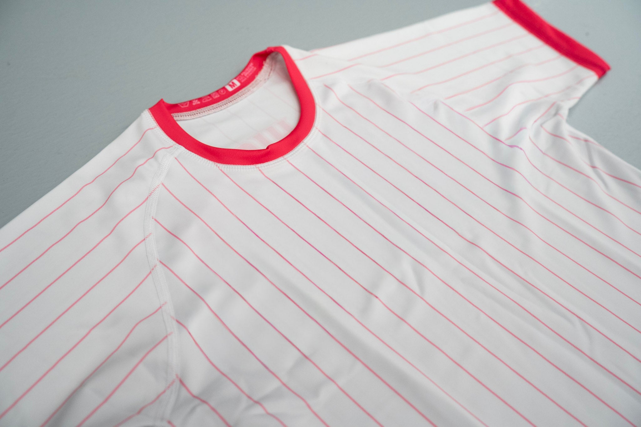 Women’s Rash Guard - Pink Pinstripe