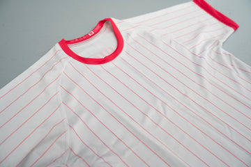Women’s Rash Guard - Pink Pinstripe