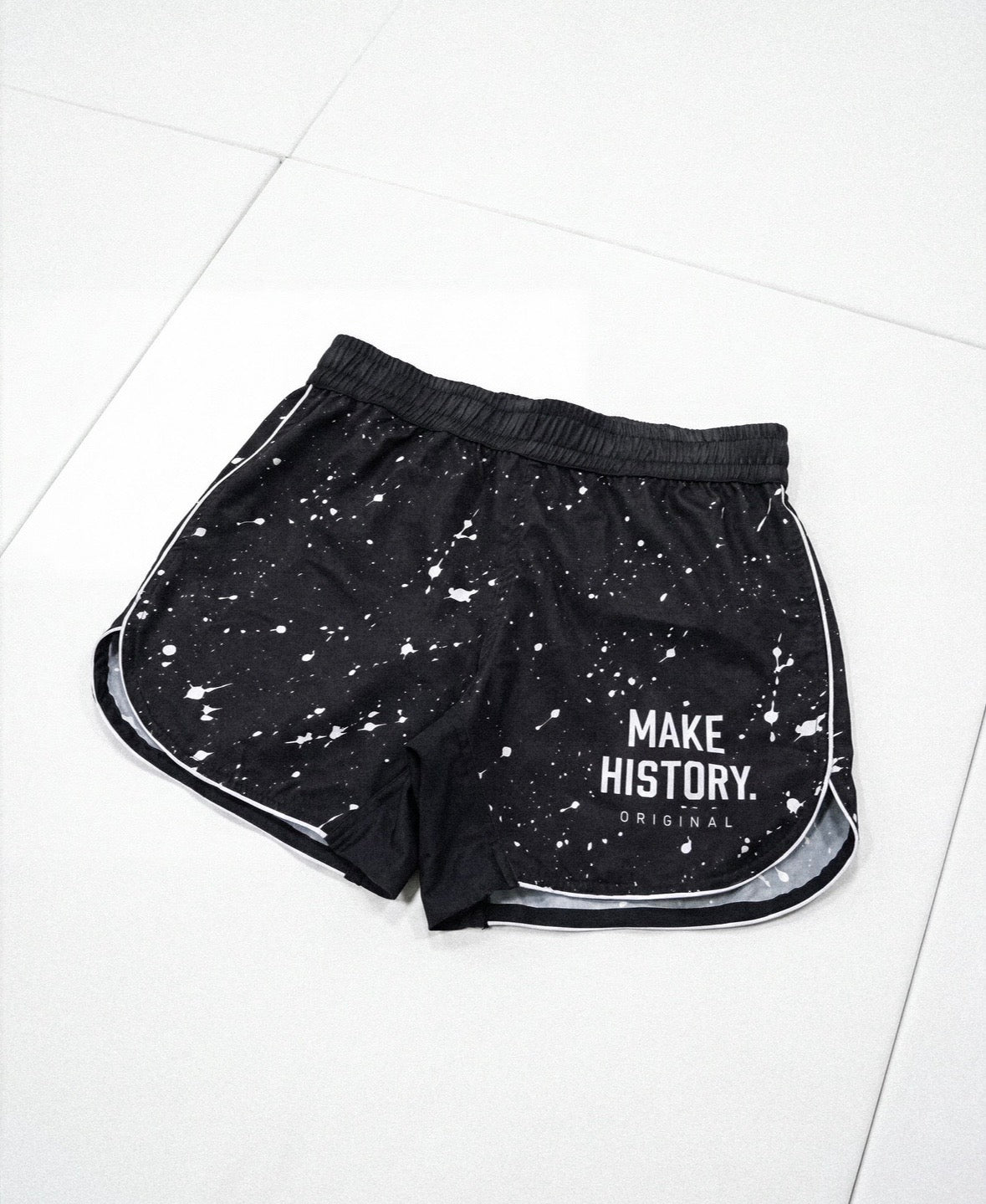 MAKE HISTORY: OFF BLACK NO GI SHORTS