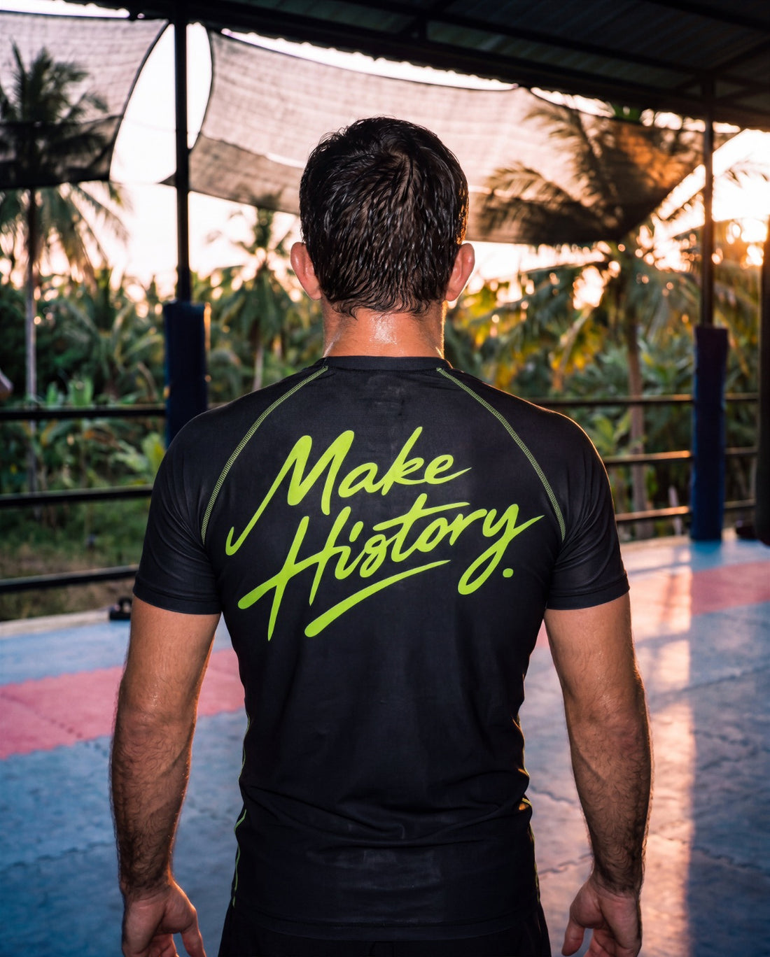 LIMITED MAKE HISTORY.  Rash Guard - Lime Green